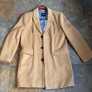 Express Camel Wool Blend Top Coat Men’s Medium